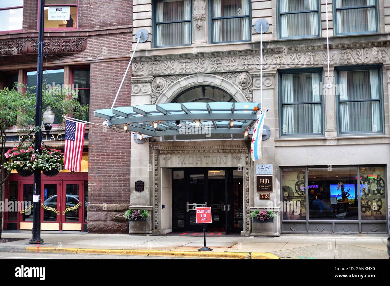 Chicago, Illinois, Stati Uniti. Il Morton Building, nell'area del South Loop della città, fu costruito nel 1896. Foto Stock