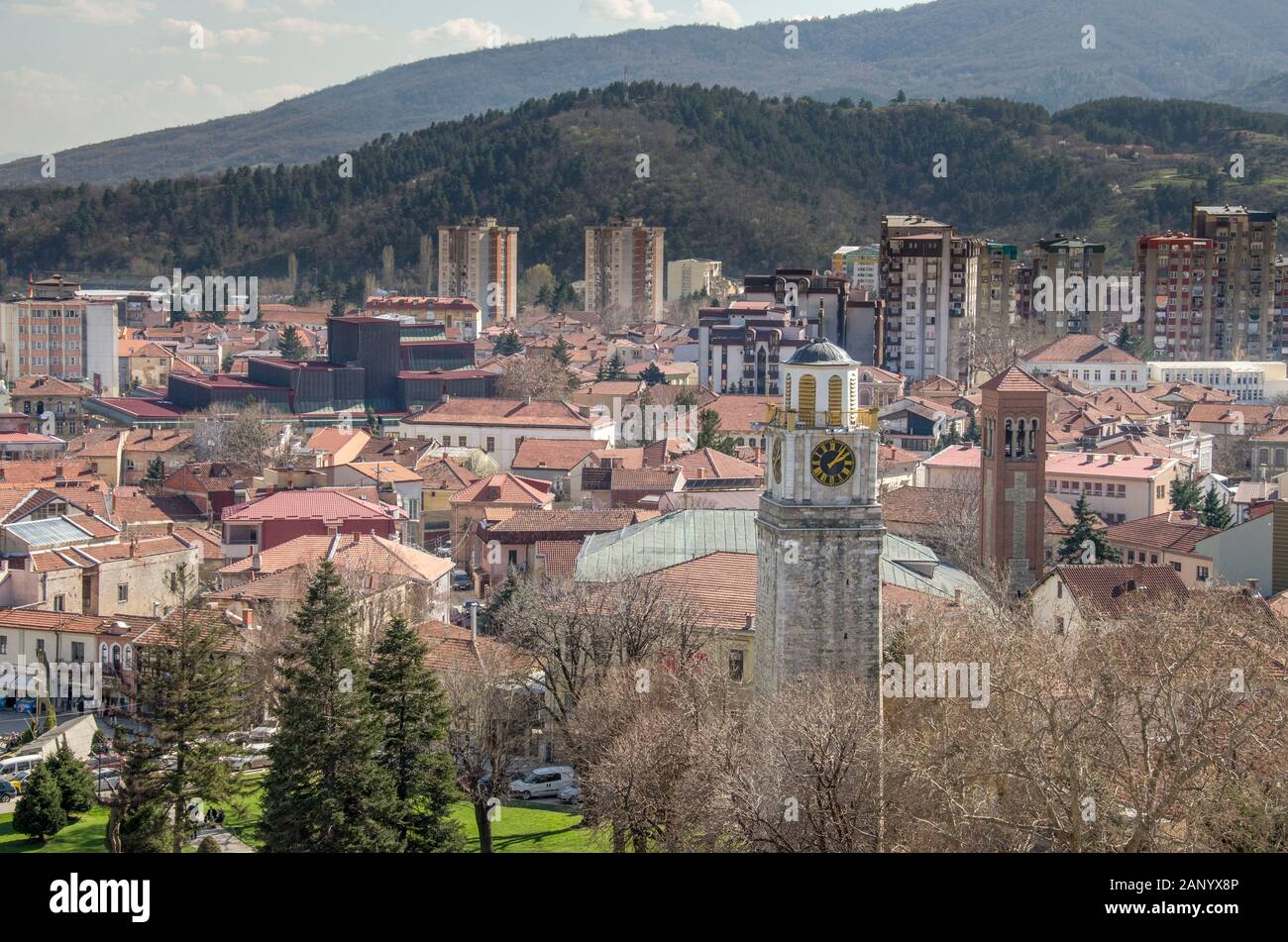 Torre Dell'Orologio - Bitola, Macedonia Foto Stock