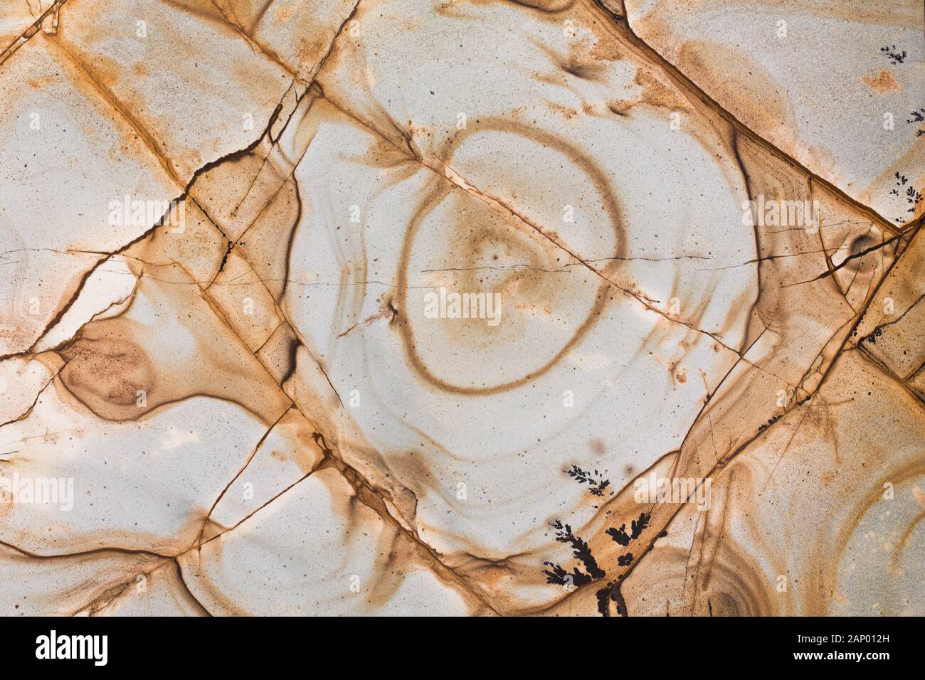 Abstract elegante granito marrone muro di pietra di close-up. Foto Stock