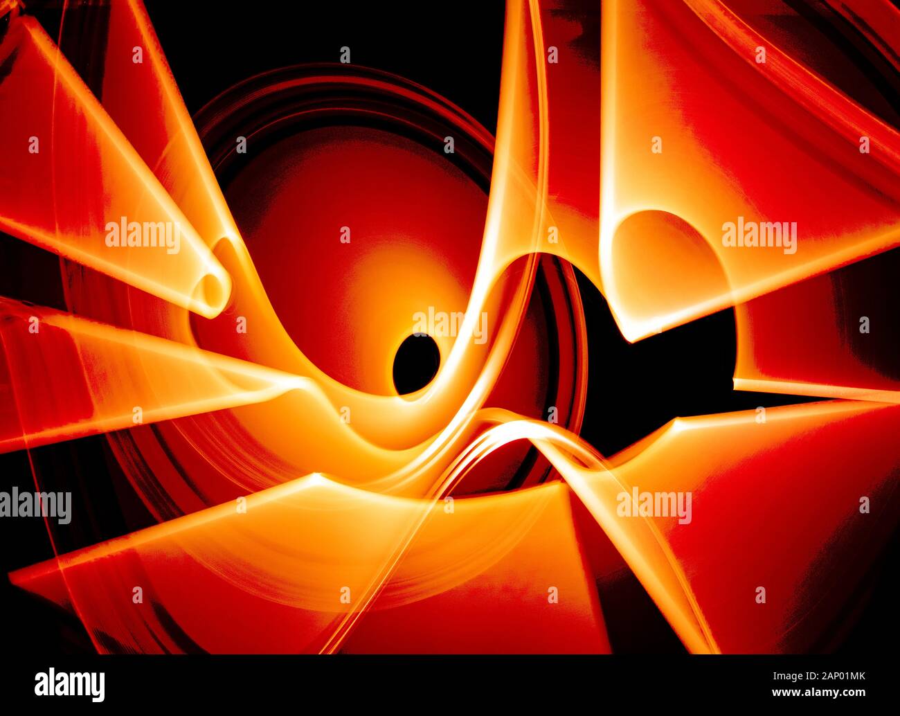 Immagine futuristica e potente ad alto impatto per uso decorativo aziendale e commerciale, camere d'albergo, ristoranti, uffici di amministrazione ecc. Foto Stock