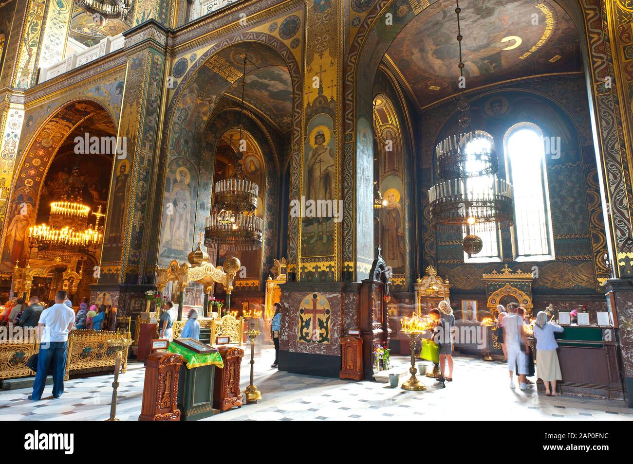 San Volodymyr's Cathedral di Kiev. Foto Stock