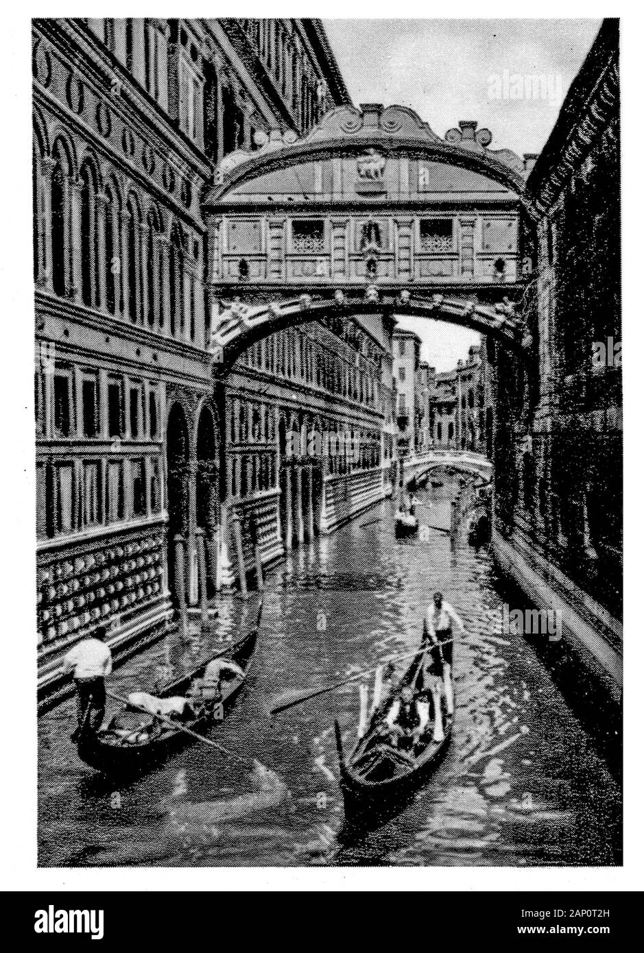 Fotografia Vintage: Venezia nel tardo 40ies, Veneto, Italia Foto Stock