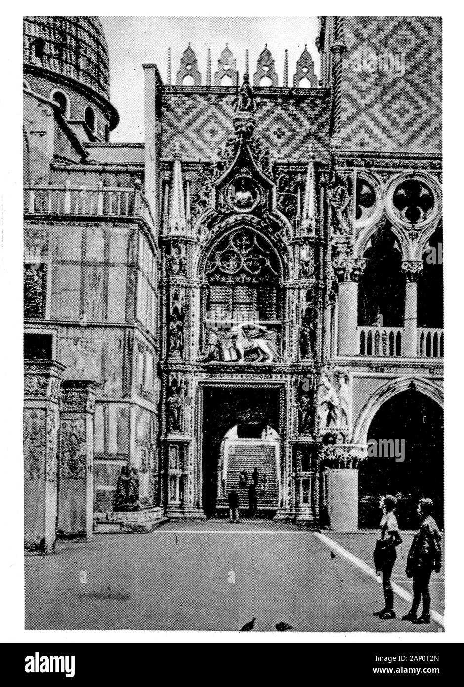 Fotografia Vintage: Venezia nel tardo 40ies, Veneto, Italia Foto Stock