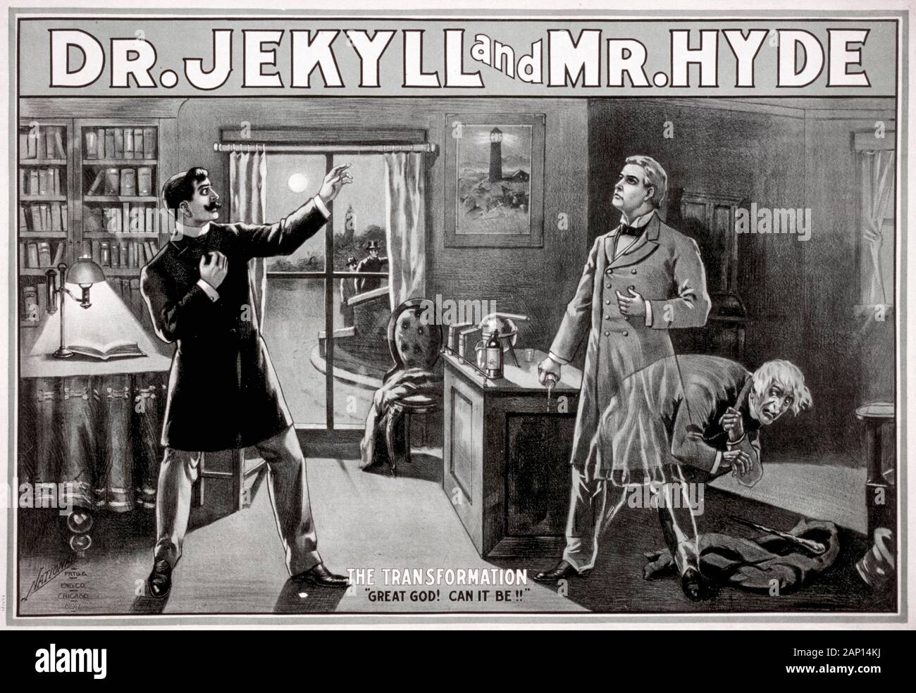 Dr Jekyll e Mr Hyde poster, poster, 1880-1889 Foto Stock