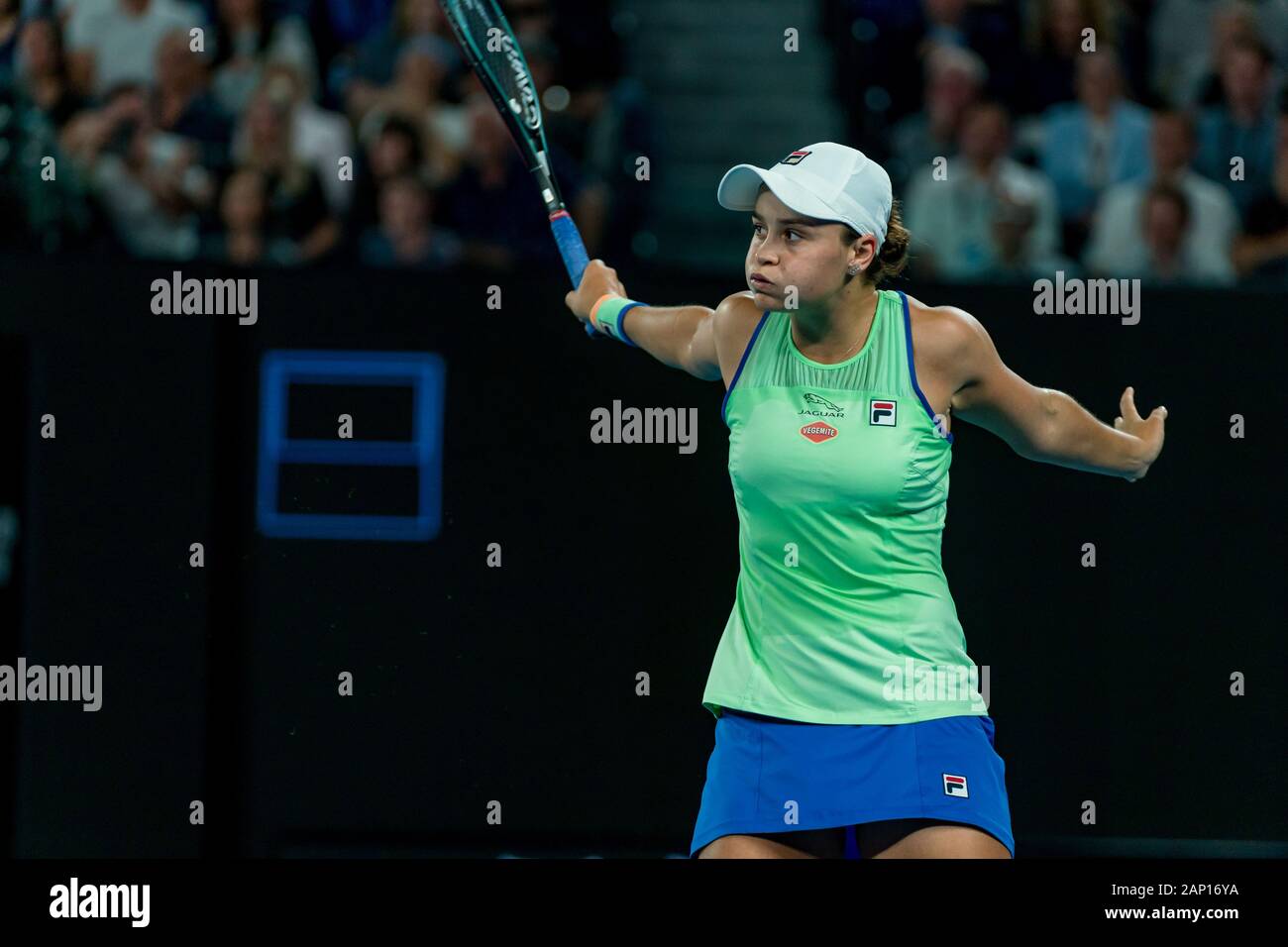 Melbourne, Australia. Xx gen, 2020. Ashleigh Barty di Australia al 2020 Australian Open di Tennis Championship Day 1 corrispondono a Melbourne Park Tennis Center, Melbourne, Australia. 20 gen 2020. ( © Andy Cheung/ArcK Immagini/arckimages.com/UK Tennis Magazine/International Sports Fotos) Credito: Roger Parker/Alamy Live News Foto Stock