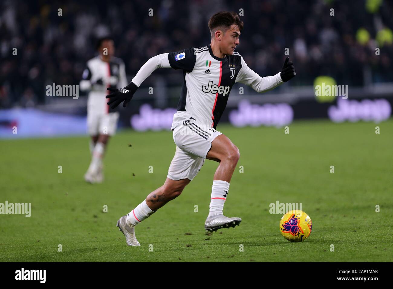 Torino, Italia. 19 gennaio 2020. Campionato italiano A. Juventus FC vs Parma Calcio. Paulo Dybala della Juventus FC. Foto Stock