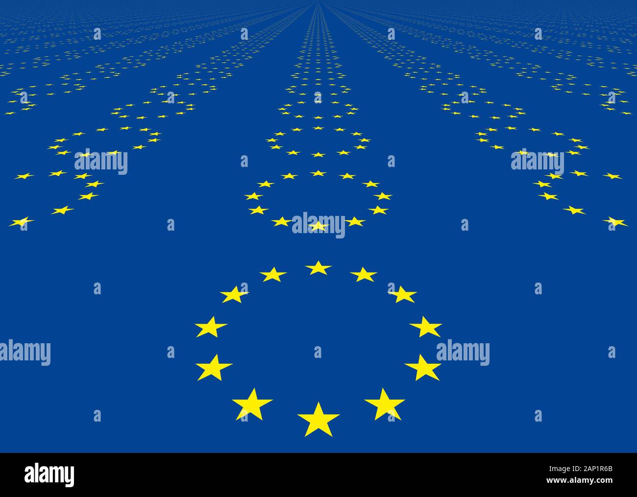 Europa andando giù, immagine simbolica Foto Stock