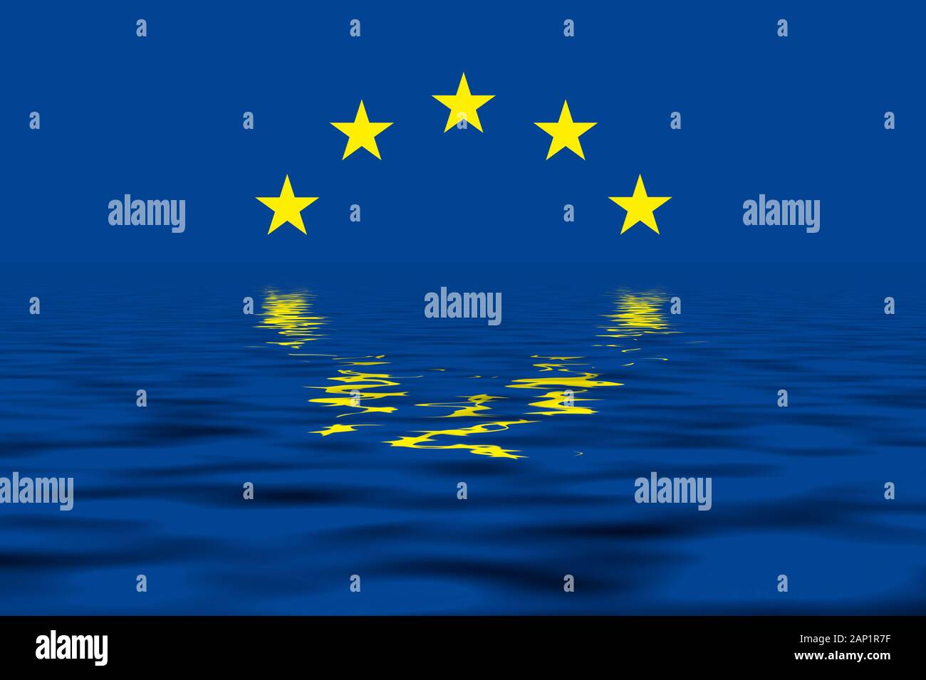 Europa andando giù, immagine simbolica Foto Stock