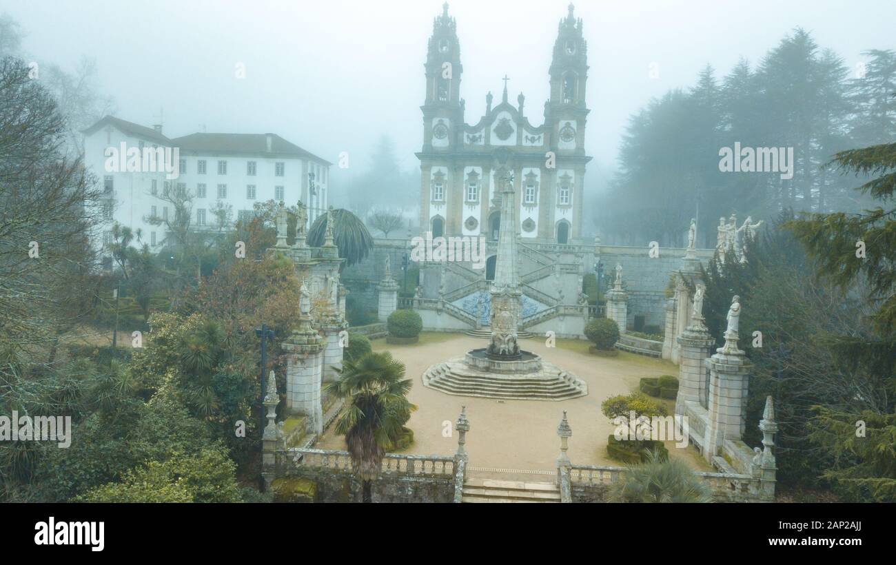 Chiesa cattolica Santuario di Nossa Senhora dos Remédios Lamego Portogallo Foto Stock