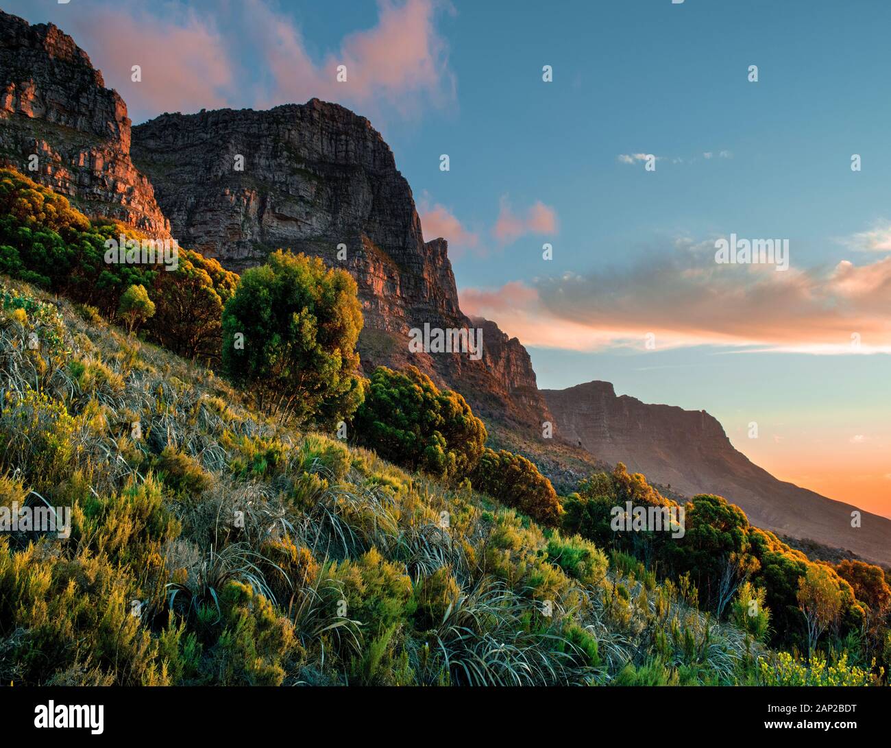 Panorama mozzafiato sulla Penisola del Capo, Sudafrica Foto Stock
