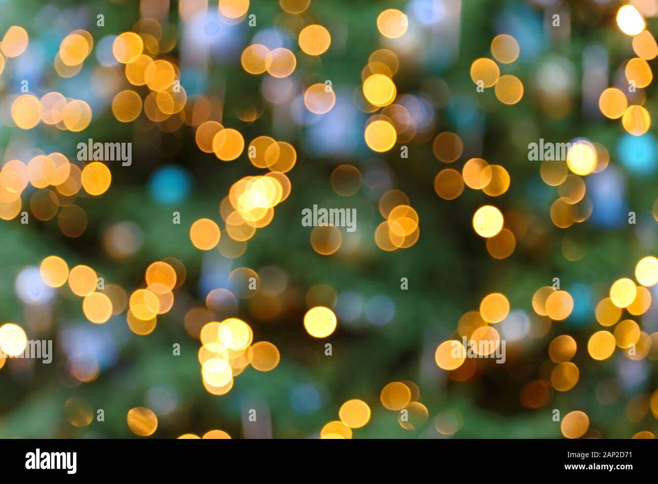 Abstract sfocate luci di Natale sfondo decorazione Foto Stock