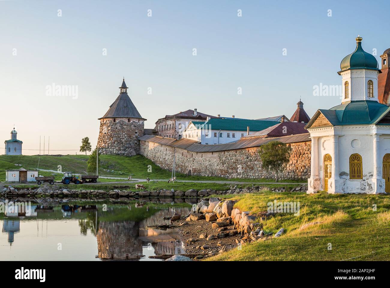 Russia. Regione di Arkhangelsk. Monastero di Solovetsky Foto Stock