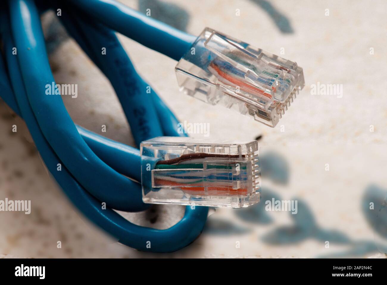Cavi Ethernet Foto Stock