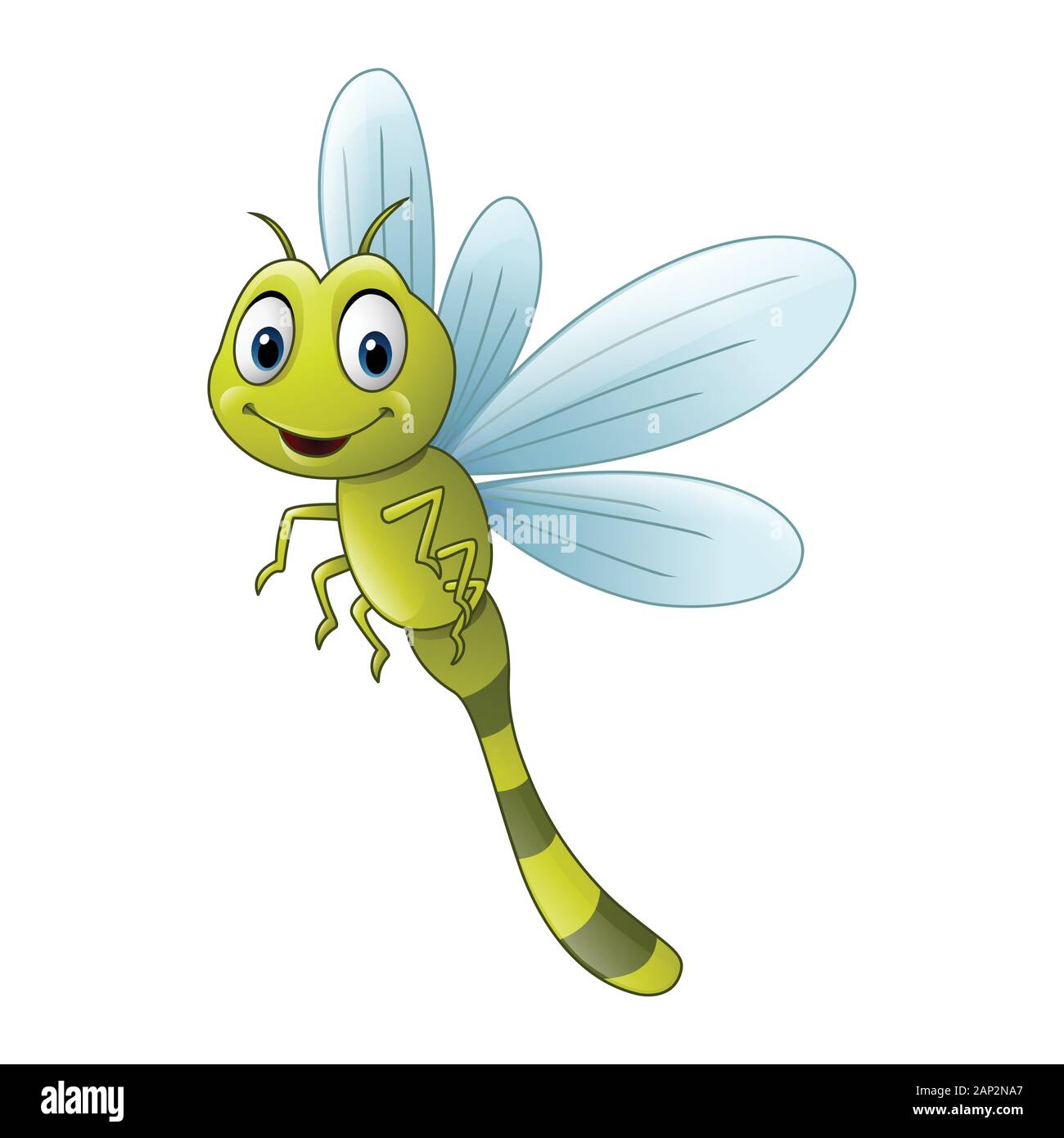 Cartoon libellula Illustrazione Vettoriale