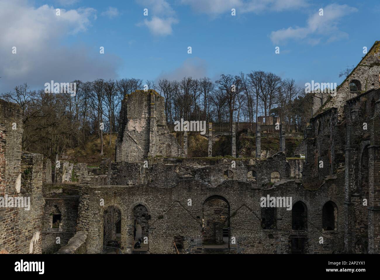 Abbazia di Villers (Abbaye de Villers) è un abbandonato antica abbazia cistercense situato nella città di Villers-la-Ville, nel Brabante Vallone Provincia di Foto Stock