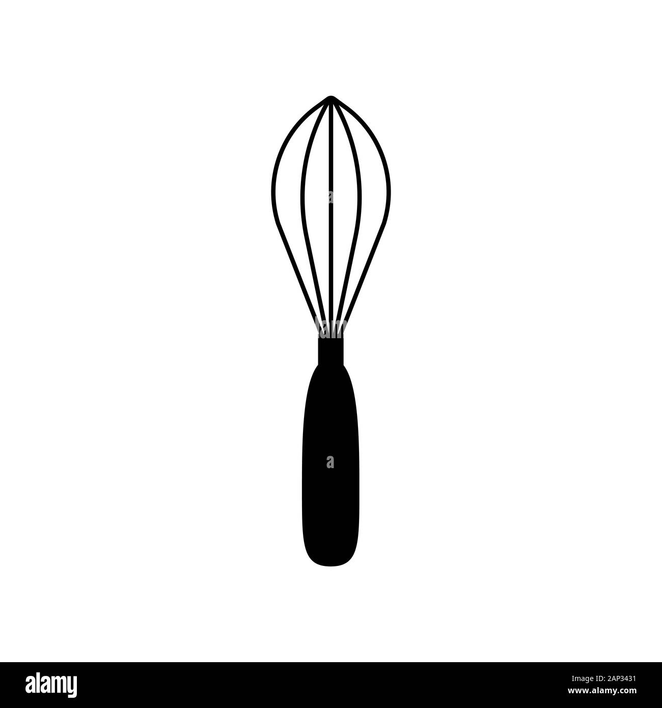 Cucina icona frusta semplice design. Eps vettoriali10 Illustrazione Vettoriale
