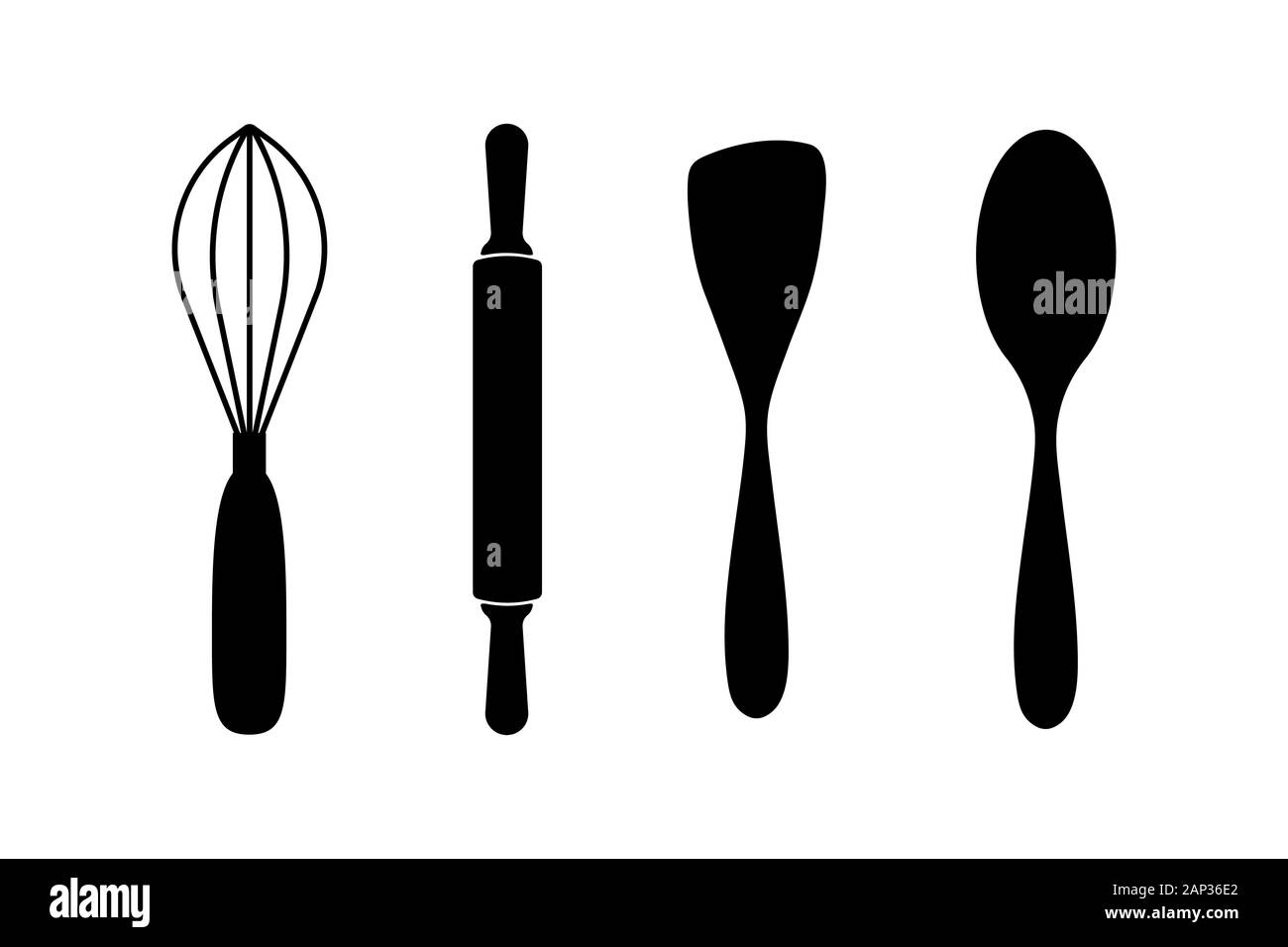 Utensili da cucina strumenti icona set. Eps vettoriali10 Illustrazione Vettoriale