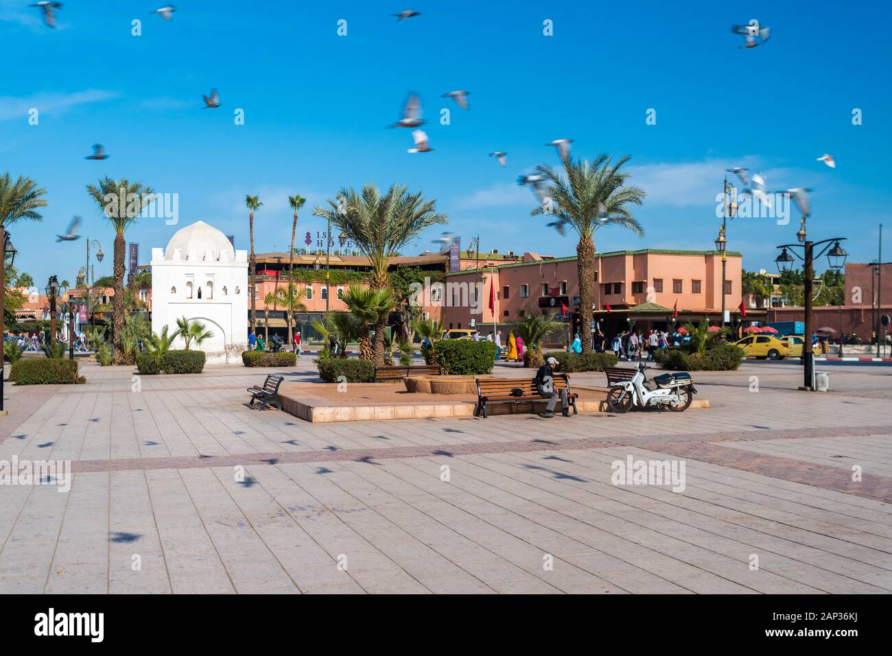 Place des Ferblantiers a Medina, Marrakech Foto Stock