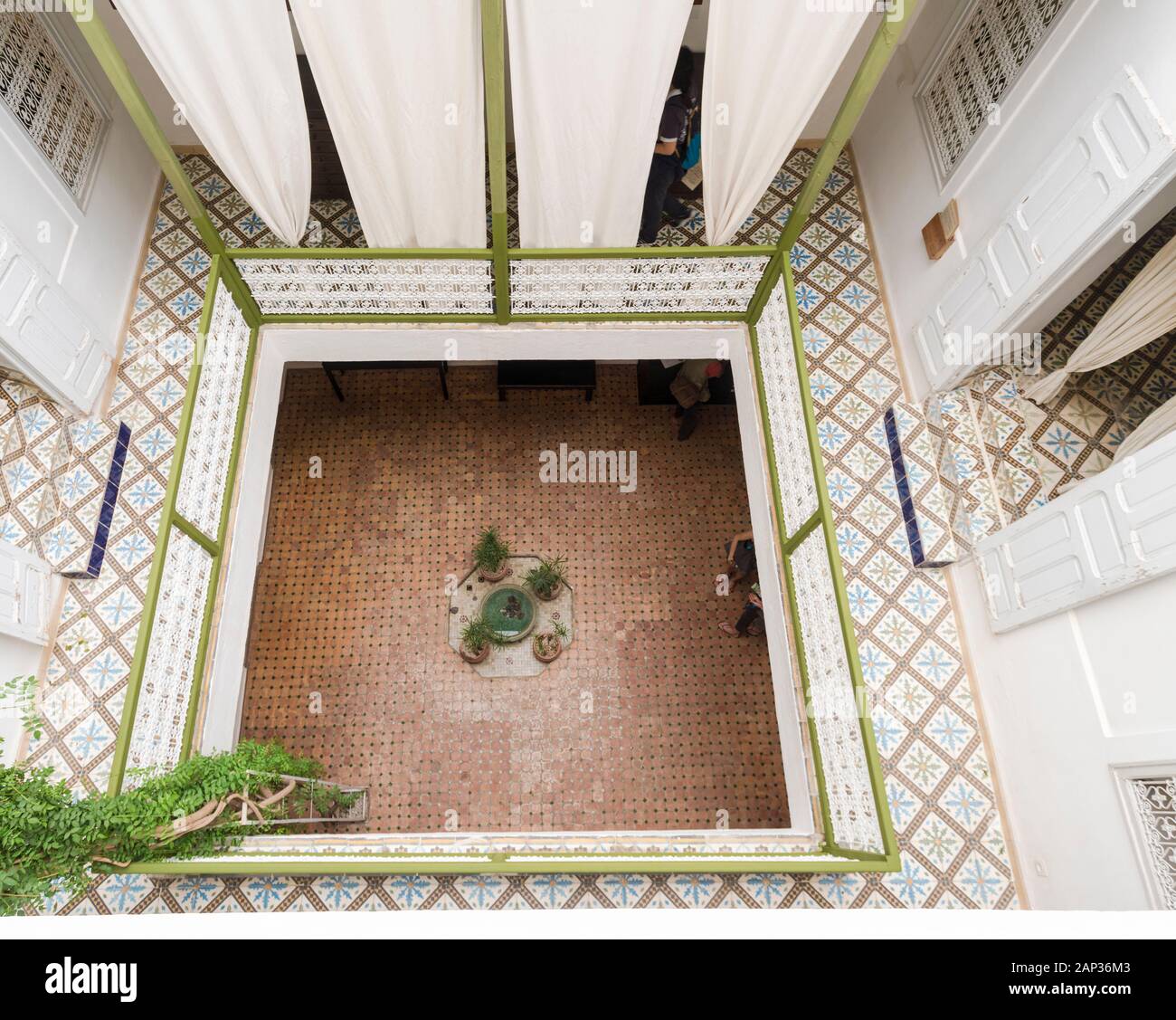 Interno del museo per la fotografia a Marrakech Foto Stock