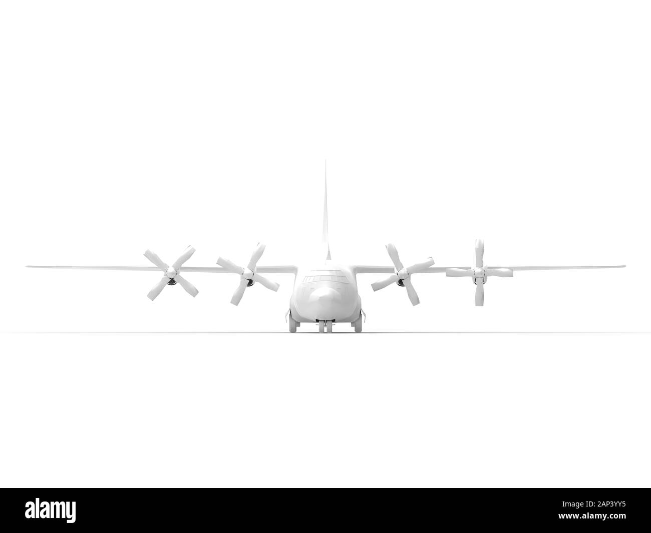 3D rendering di un veicolo di trasporto propellente isolato su spazio vuoto bianco Foto Stock