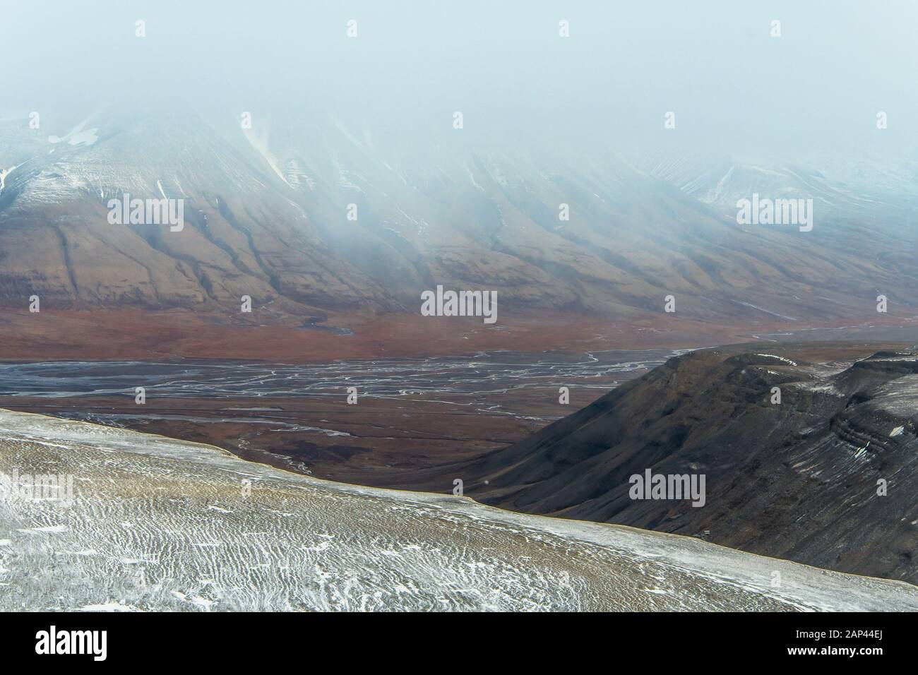 paesaggio glaciale artico - incredibile regione polare Foto Stock