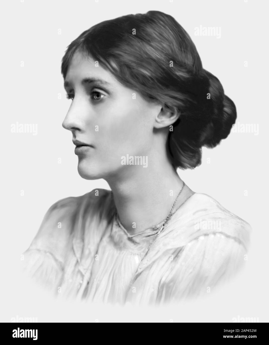 Virginia Woolf 1882-1941 romanziere inglese critico saggista Foto Stock