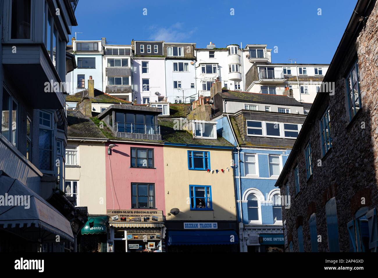 Brixham, torbay, Brixham è una piccola città di pesca e parrocchia civile nel distretto di Torbay nella contea di Devon, nel sud-ovest dell'Inghilterra Foto Stock