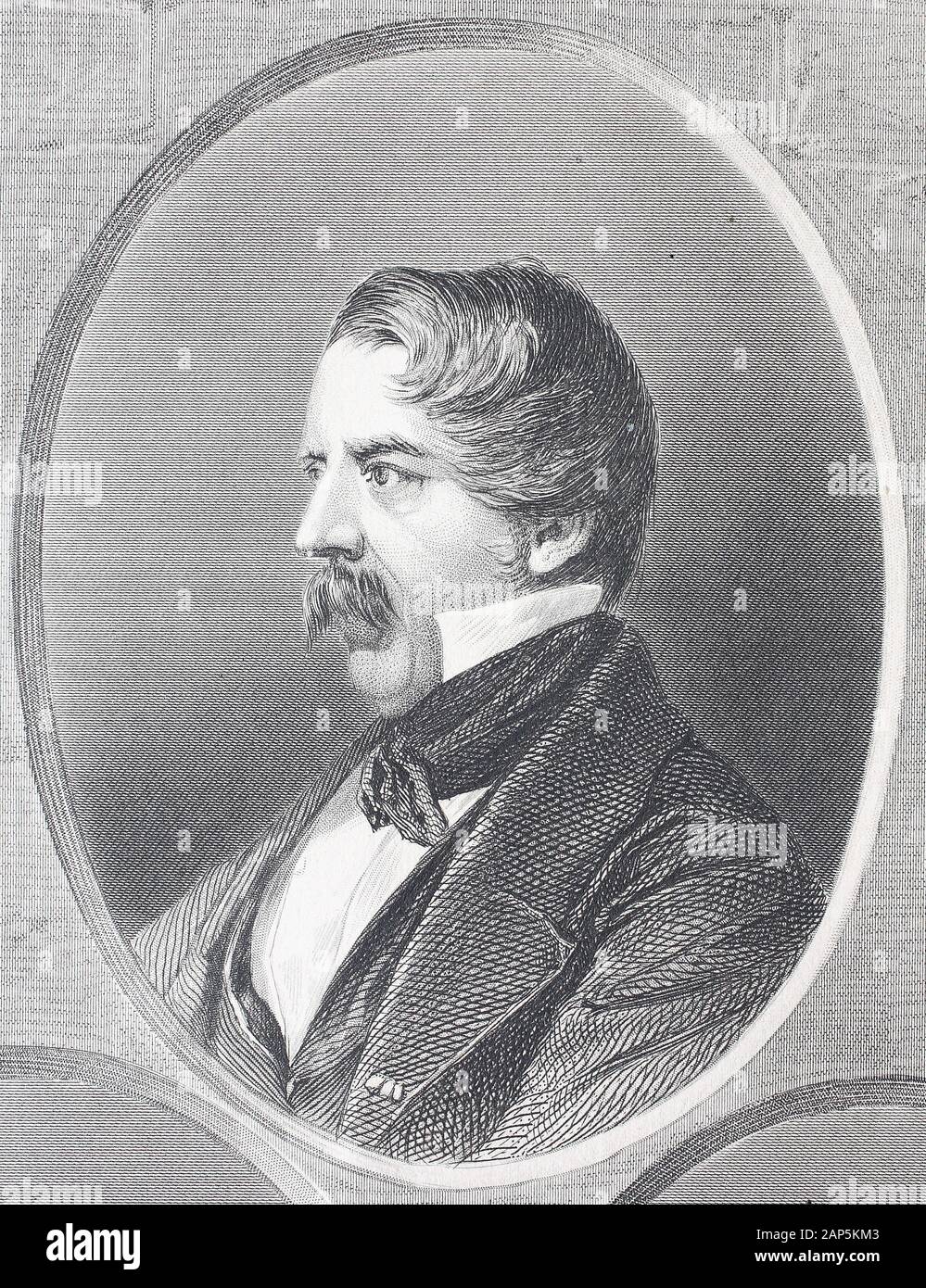 Carl August von Steinheil, 12 Ottobre 1801 - 14 settembre 1870, fu un fisico tedesco, inventore, Ingegnere e astronomo / Carl August von Steinheil, deutscher Physiker, Astronom, Optiker und Unternehmer, Historisch, digitale migliorata la riproduzione di un originale del XIX secolo / digitale Reproduktion einer Originalvorlage aus dem 19. Jahrhundert Foto Stock