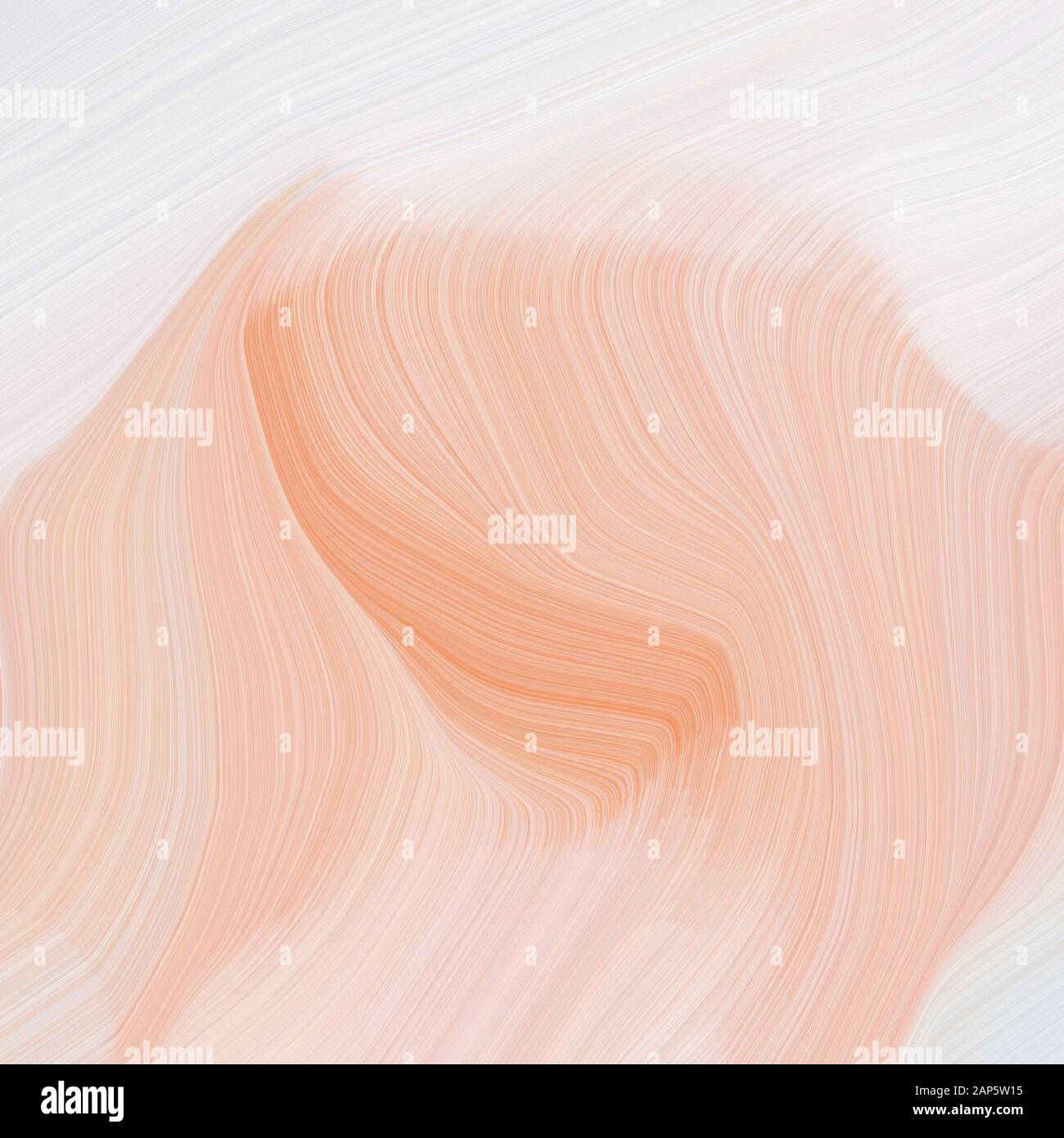 Piazza creativi grafica con rosa pastello, baby pink e fumo bianco colore. moderno curva onde illustrazione dello sfondo. Foto Stock
