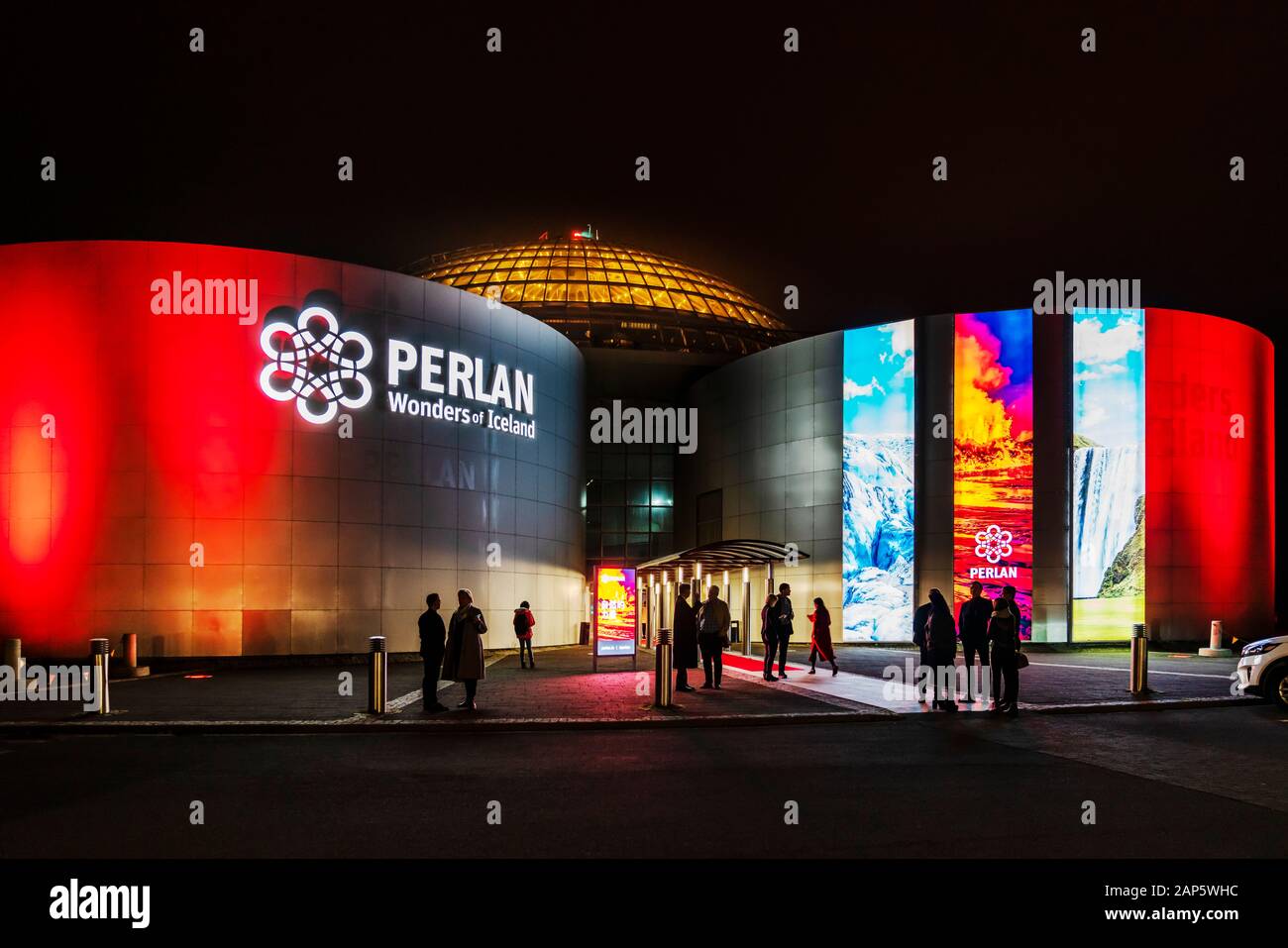 Perlan (perla) - Meraviglie del Museo dell'Islanda, Reykjavik, Islanda Foto Stock