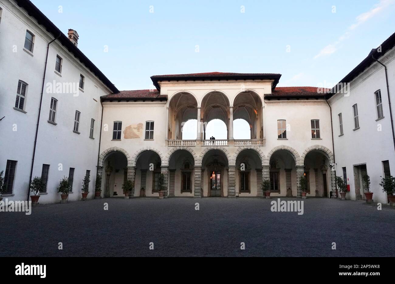 Palazzo Arese Borromeo storico palazzo nobiliare del XVII secolo, Cesano Maderno, Lombardia, Italia Foto Stock