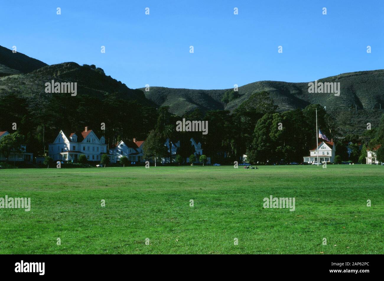 Prato a Fort Baker, Sausalito, California, Dicembre 31, 2018. () Foto Stock