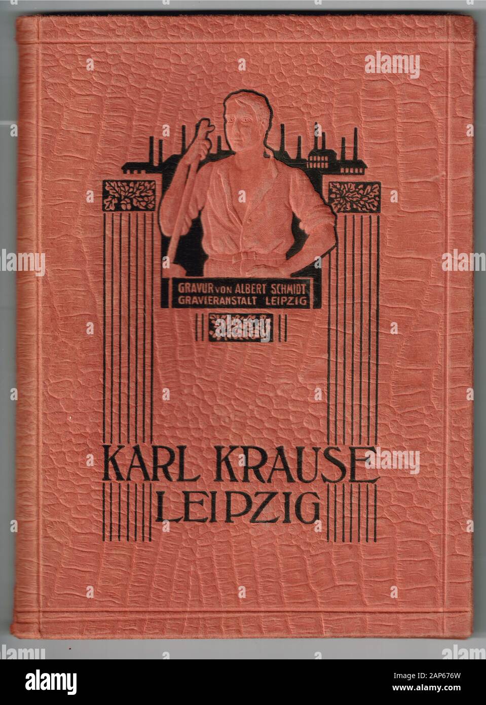 Custodia in cartone goffrato, Old Document (stima 1960), Karl Krause  Industrial Company, Lipsia, Germania Foto stock - Alamy