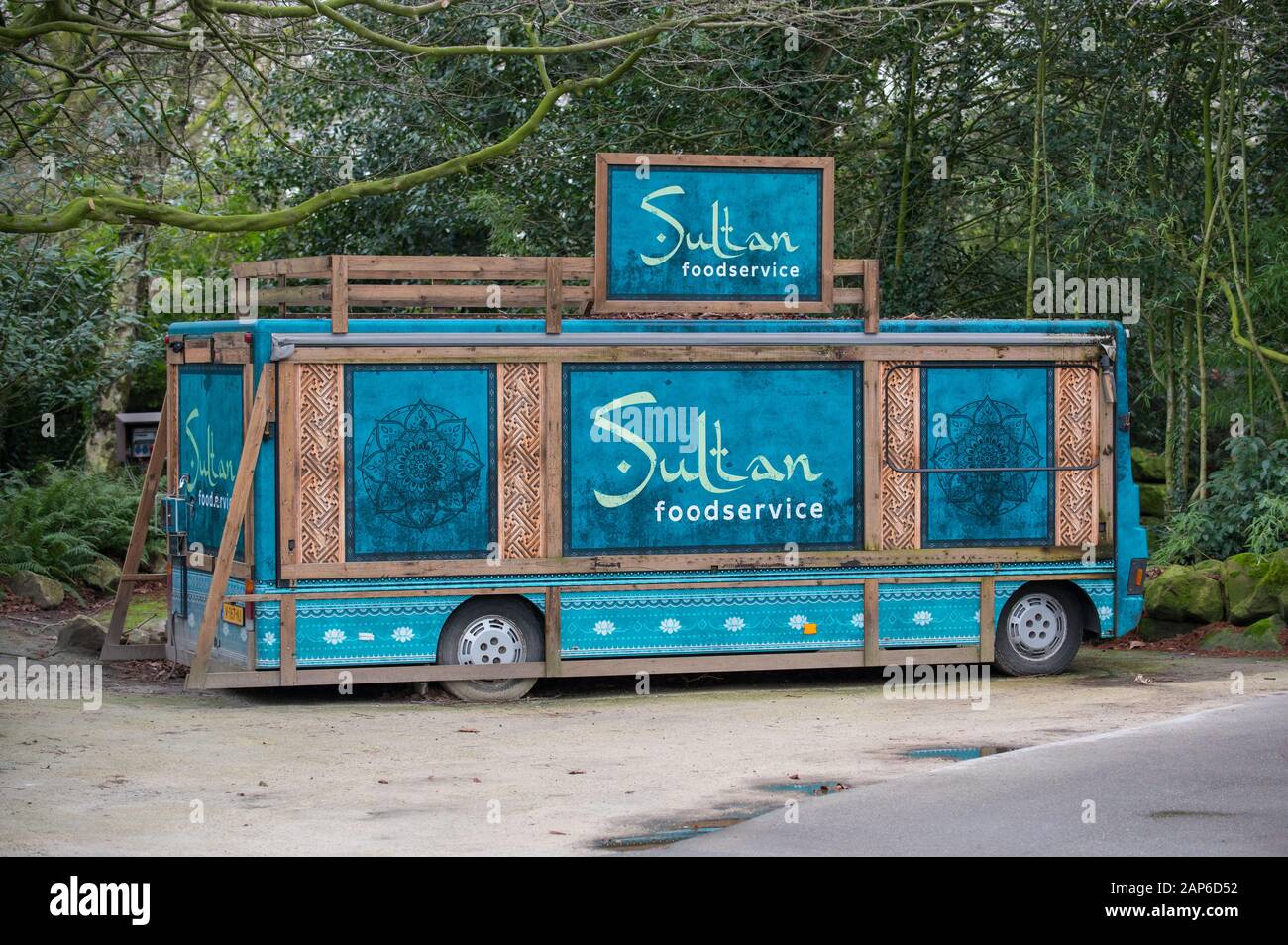 Sultan food Truck a Rotterdam Diergaarde Blijdorp zoo Foto Stock