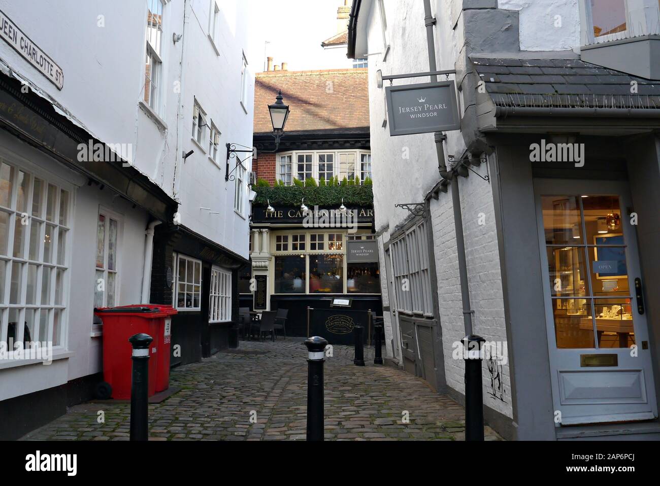 Queen Charlotte Street a Windsor, Berkshire, Regno Unito Foto Stock