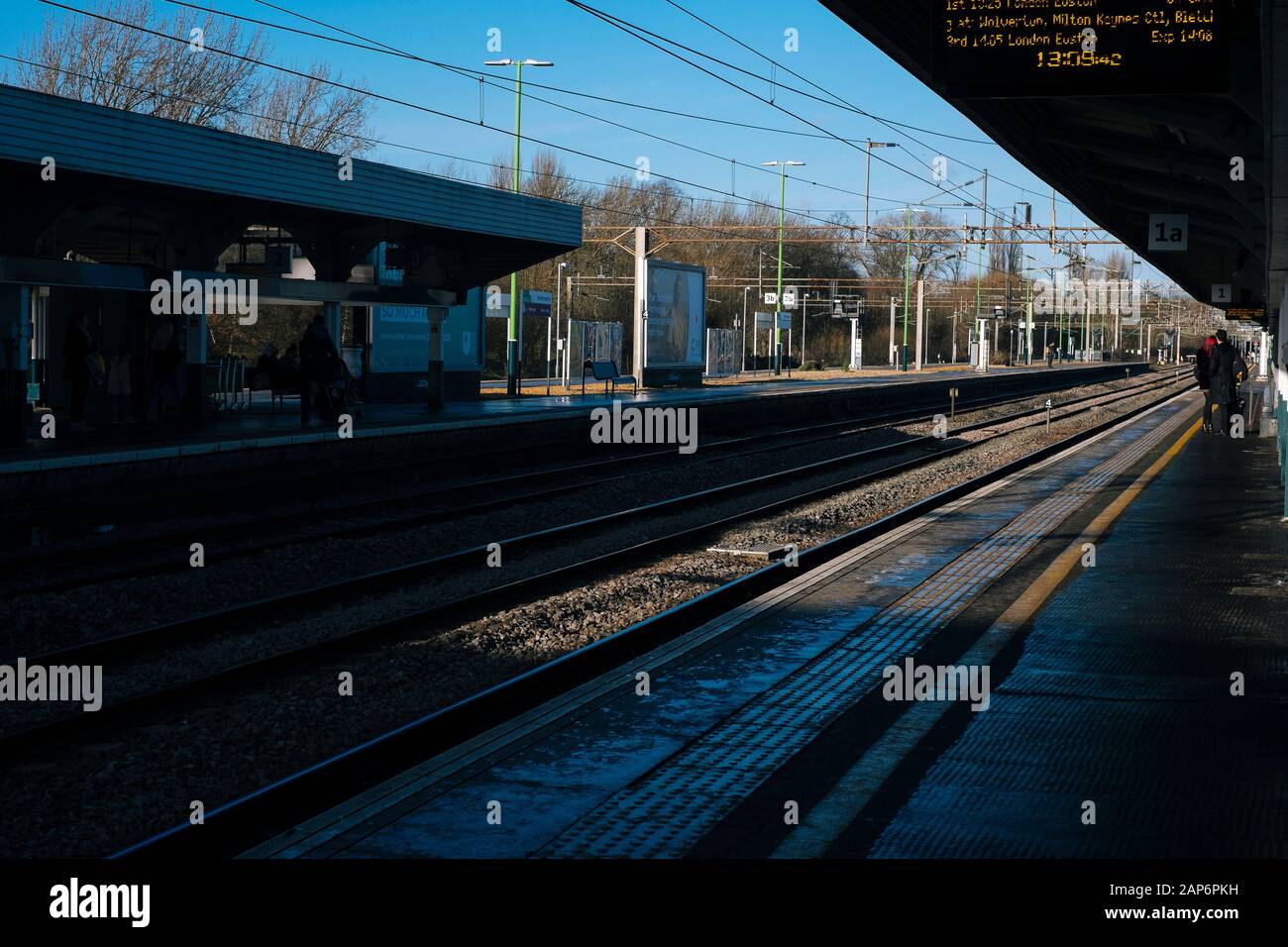 Una vista della stazione di Northampton piattaforma 1 Foto Stock