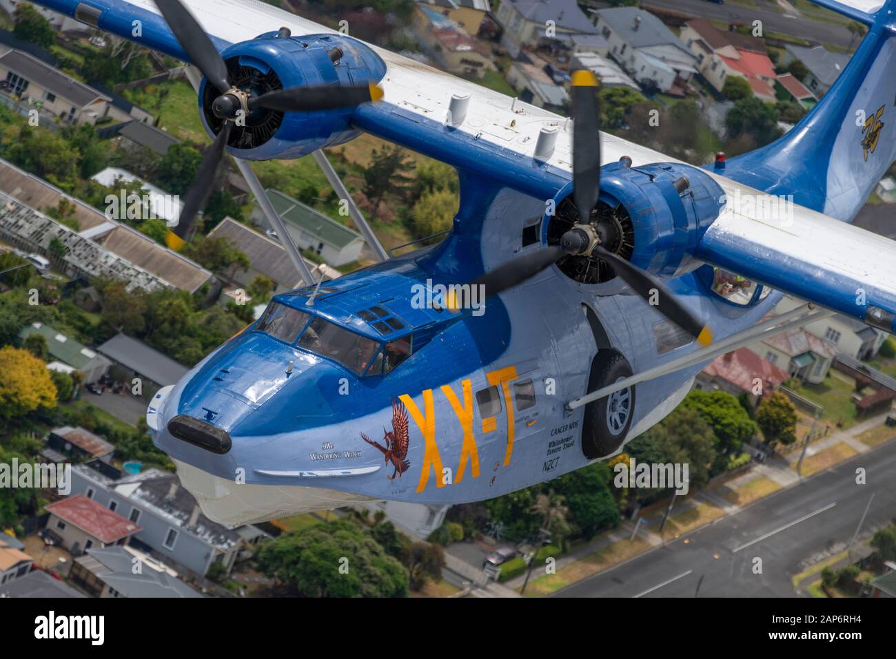 WWII Consolidated PBY-5A Catalina in Nuova Zelanda Air Force Colors, fotografato su Whanganui, Nuova Zelanda. Foto Stock