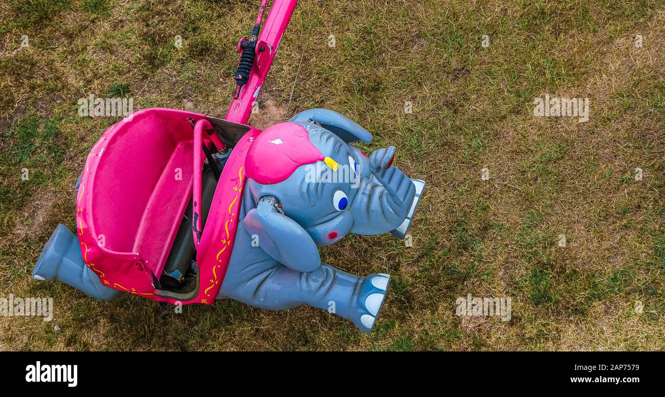 Giro dell'Elefante a Carnevale Foto Stock