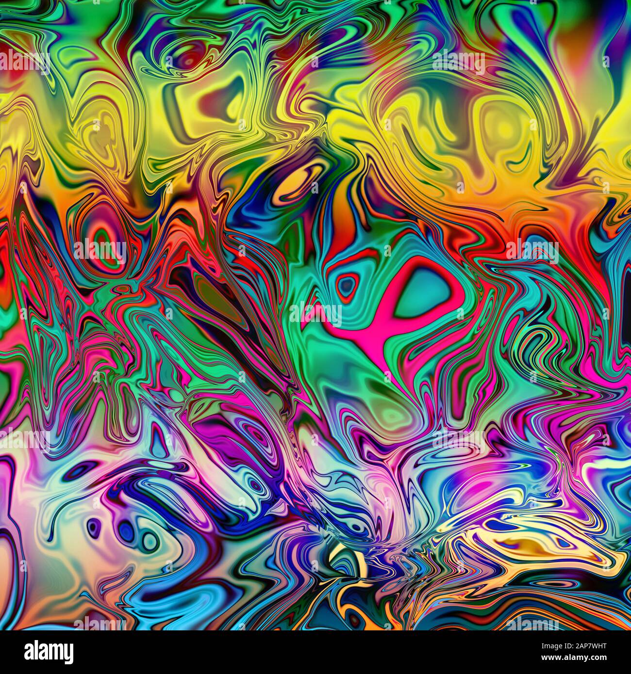 Un abstract psichedelico immagine di sfondo. Foto Stock