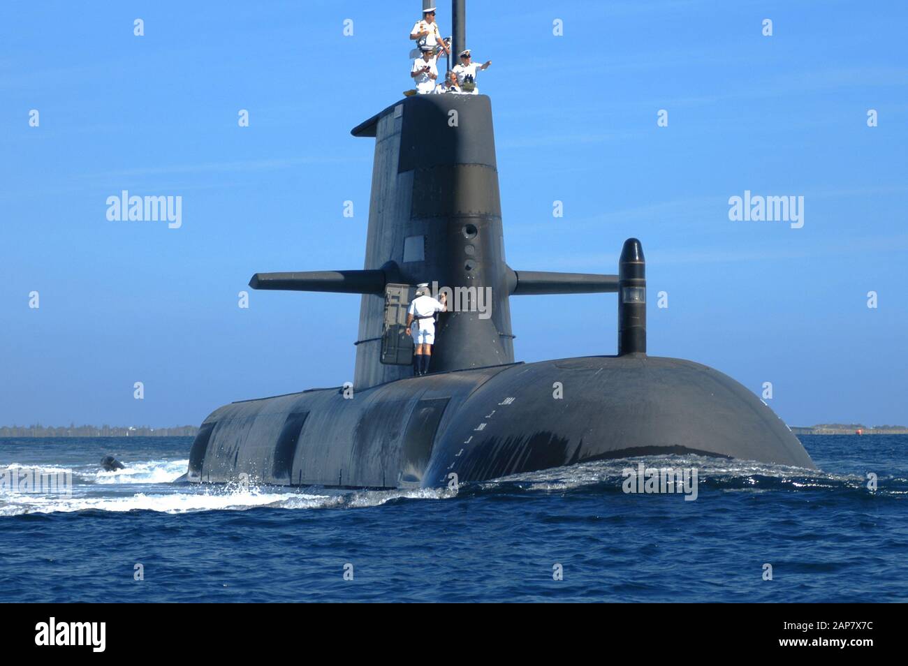 Sottomarino elettrico diesel Australian Navy Collins Class. Foto Stock