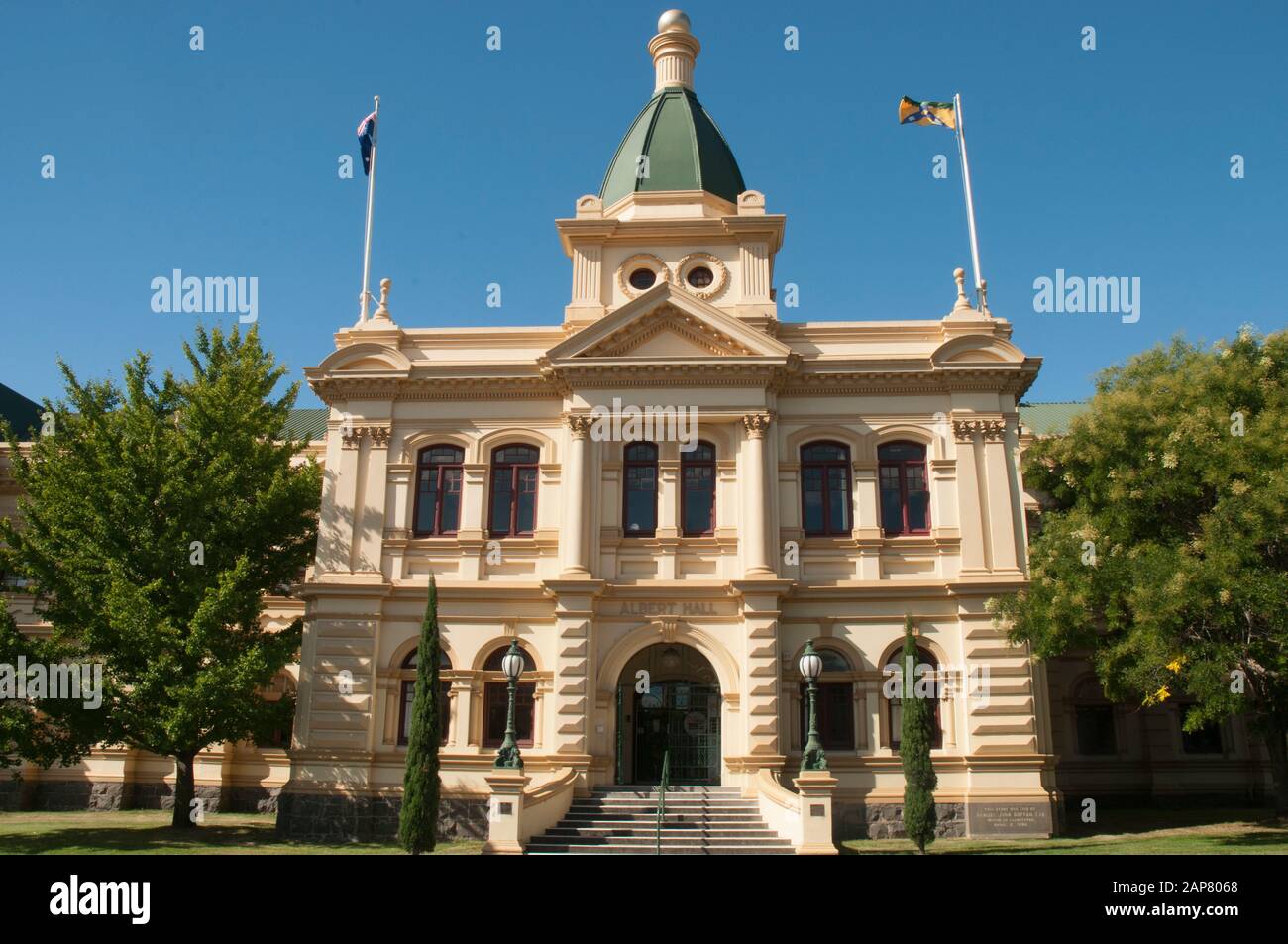 L'Albert Hall, un monumentale edificio pubblico in stile tardo Vittoriano a Launceston, Tasmania, Australia Foto Stock