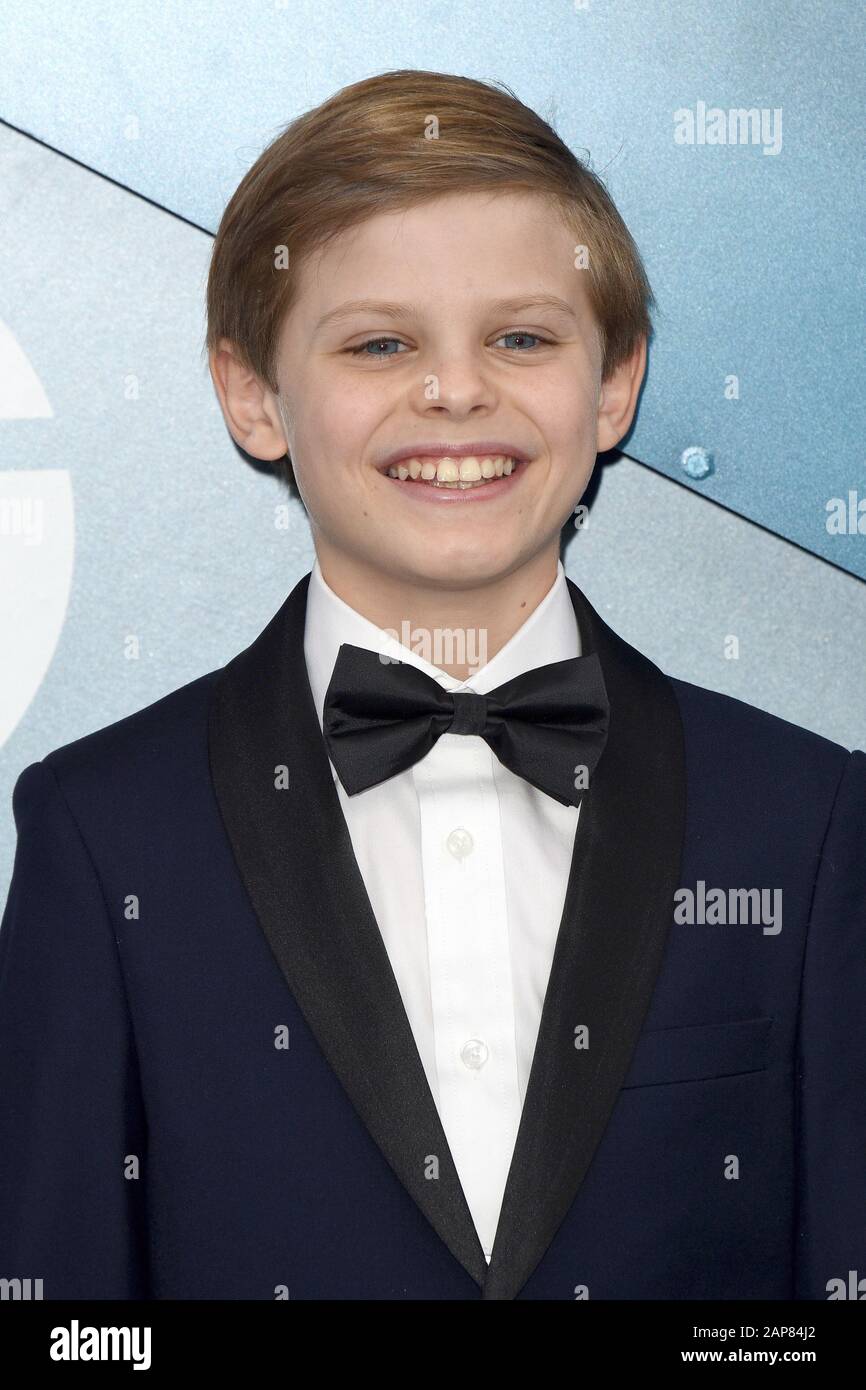 19 gennaio 2020, Los Angeles, CA, USA: Los ANGELES - 19 GENNAIO: Nicholas Crovetti al 26th Screen Actors Guild Awards al Shrine Auditorium il 19 gennaio 2020 a Los Angeles, CA (Credit Image: © Kay Blake/ZUMA Wire) Foto Stock