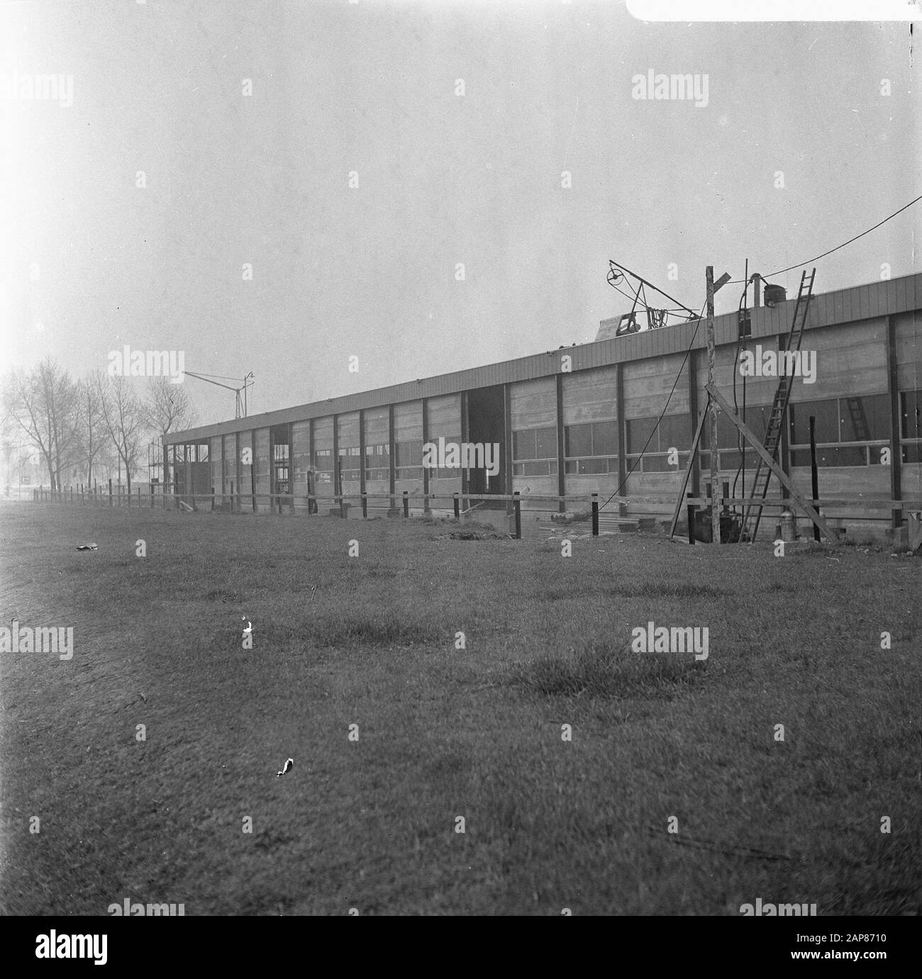 Costruzione, Provisorium Della Facoltà Di Medicina A Rotterdam Data: 18 Aprile 1966 Località: Rotterdam, Zuid-Holland Parole Chiave: Facoltà, Costruzione Foto Stock