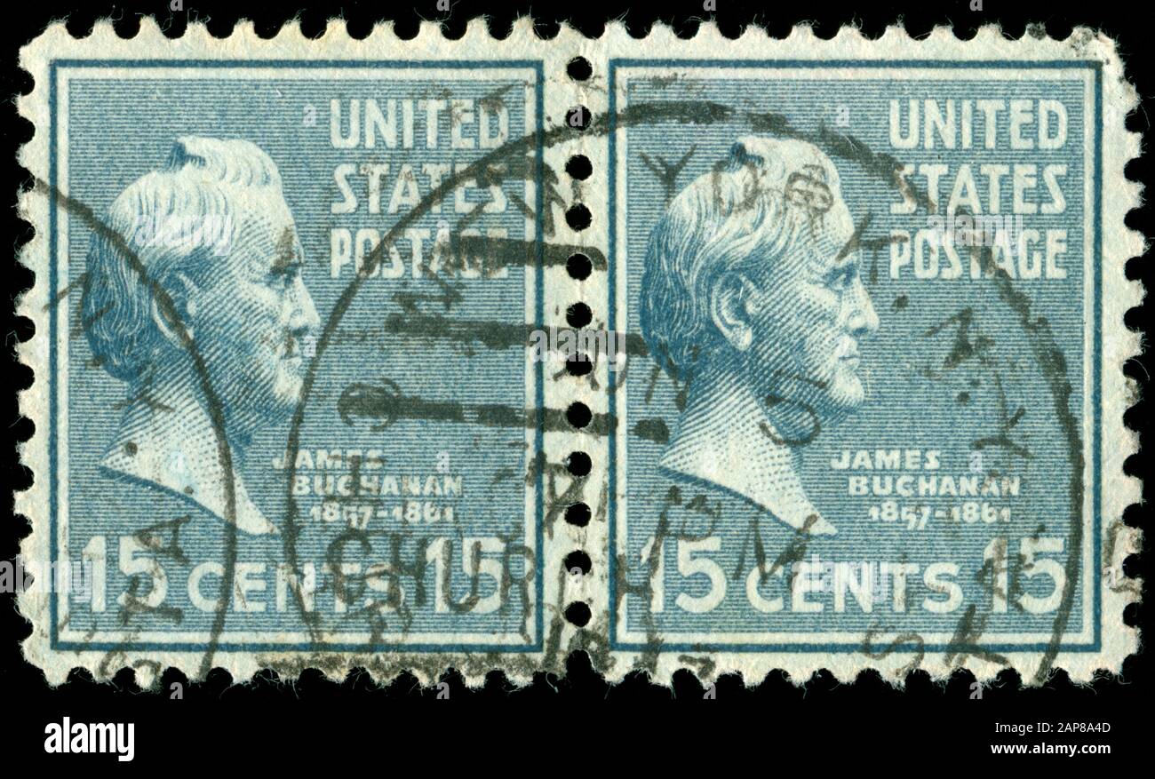 Francobollo degli Stati Uniti d'America (USA) nella serie pubblicata in Foto Stock