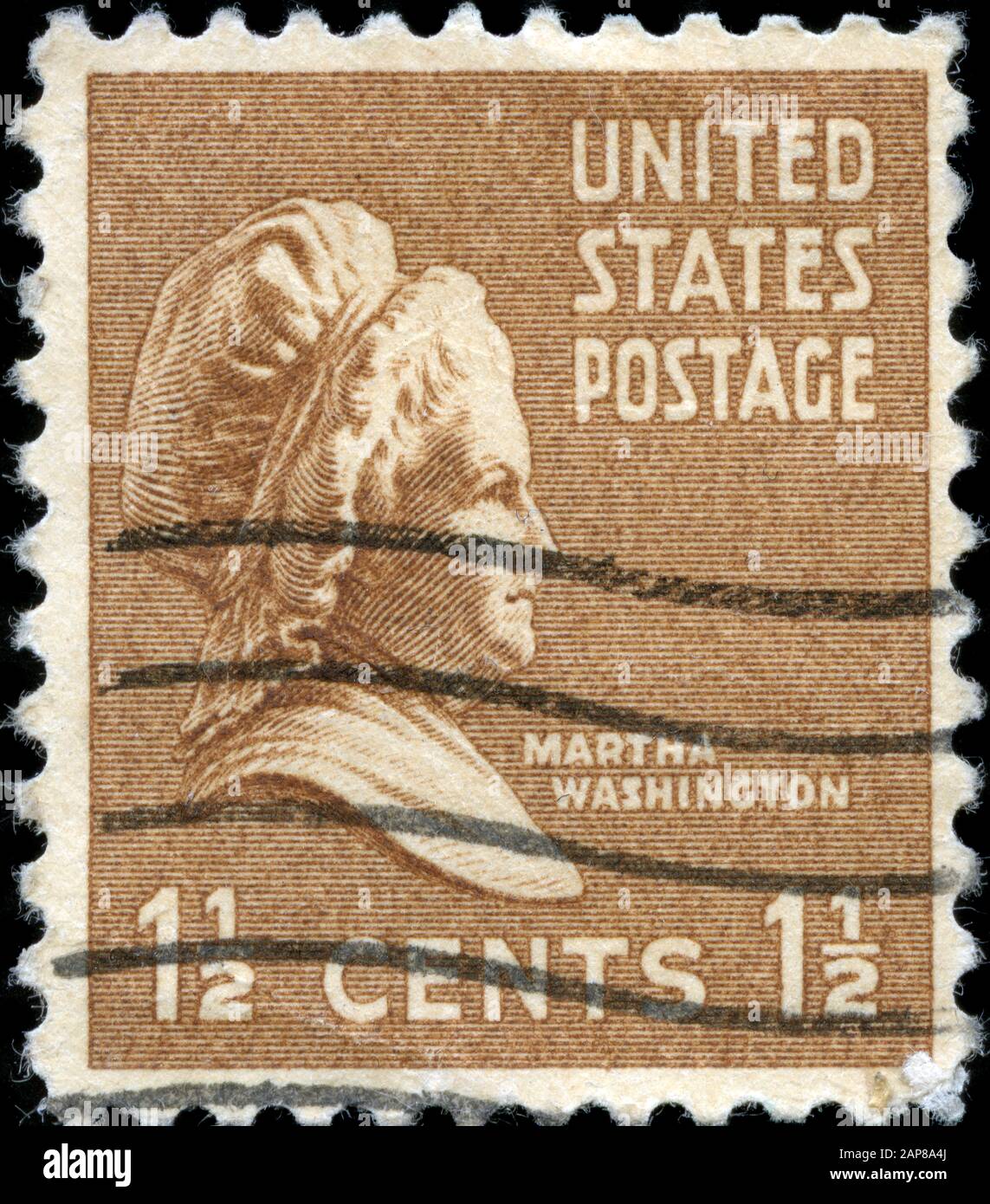 Martha Washington (1731-1802), ex Signora degli Stati Uniti Foto Stock