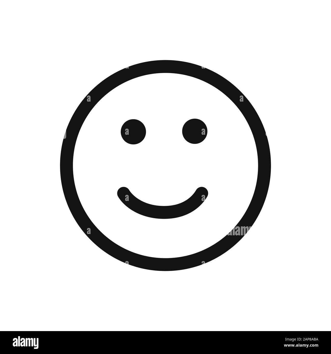 Icona Happy Smile Vector in stile design moderno per sito web e app mobile Illustrazione Vettoriale