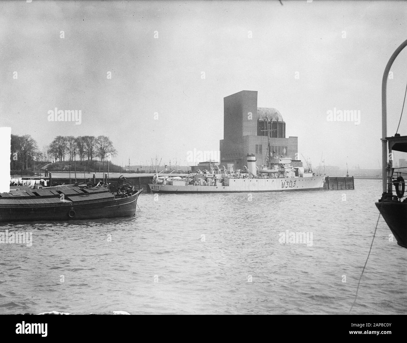American Police Cruiser True Love A Rotterdam Data: 18 Aprile 1950 Ubicazione: Rotterdam, Zuid-Holland Foto Stock