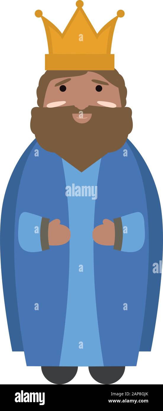 Uomo saggio isolato Illustrazione Vettoriale