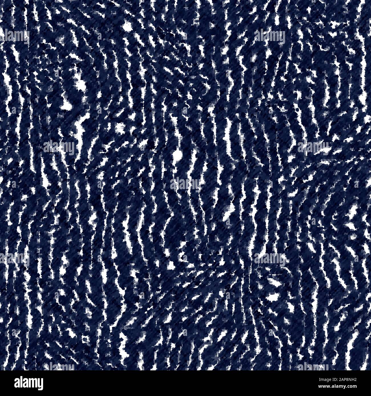 Indigo cyanotype effetto tinto usurato modello navy Illustrazione Vettoriale
