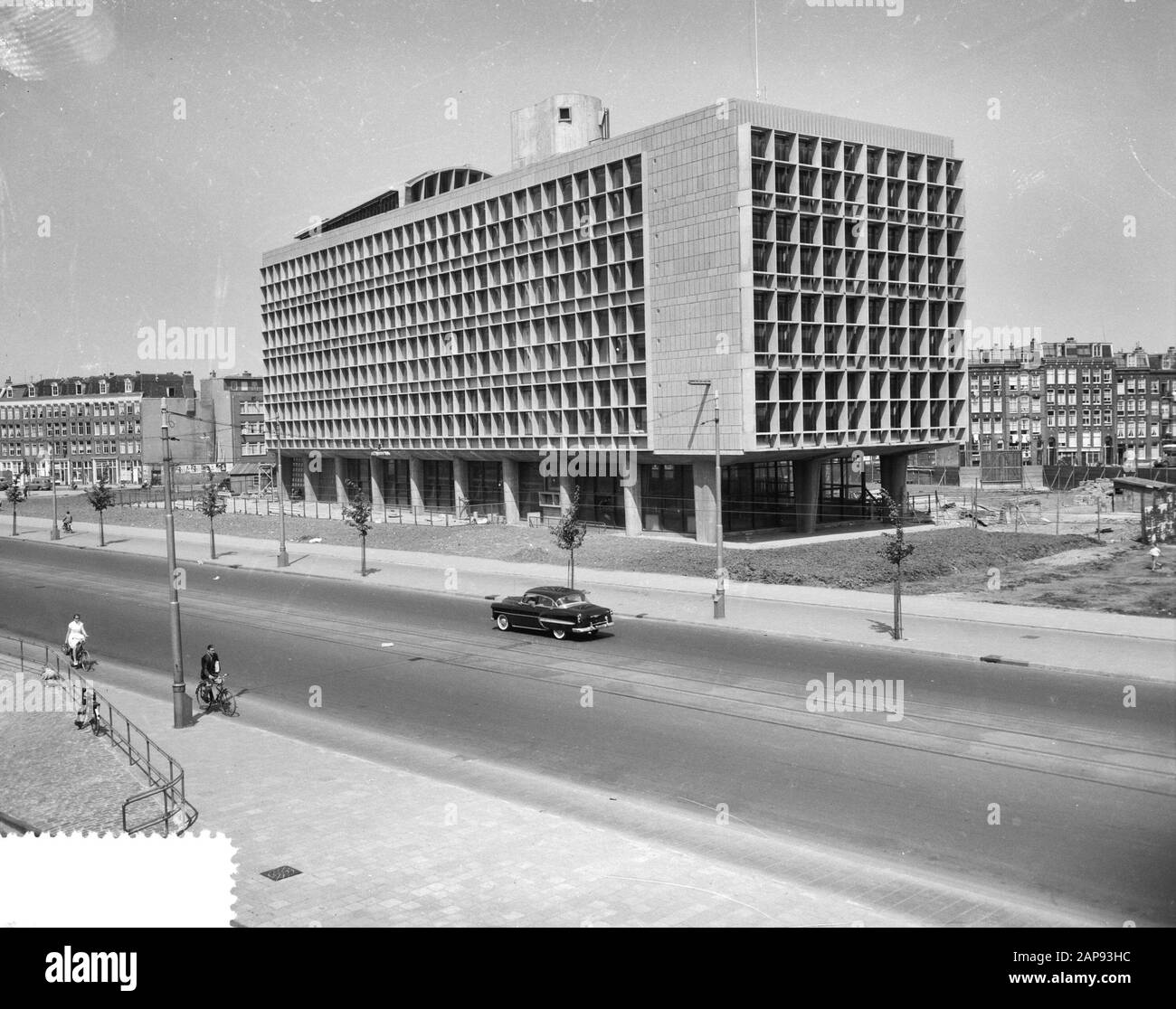 Anebouw ambachtschool Wibautstraat Data: 29 maggio 1956 Parole Chiave: SCUOLE di artigianato, in costruzione Foto Stock
